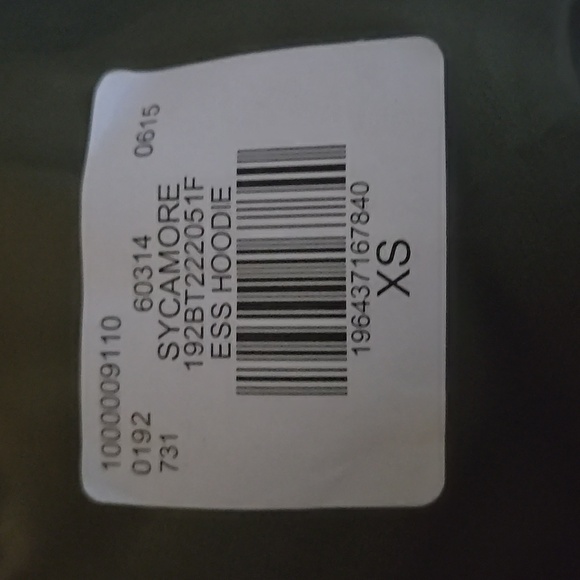 Fear of God Essentials Sycamore Green Hoodie New - Picture 7 of 7